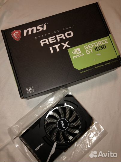 Видеокарта MSI geforce GT 1030 aero ITX