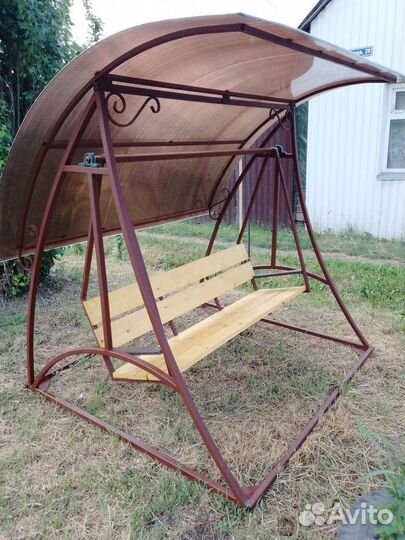 Качель металлическая садовая