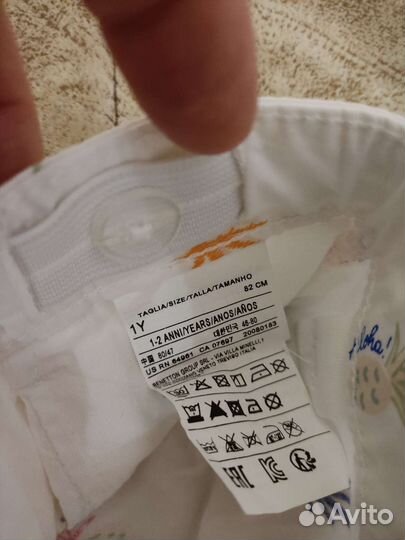 Шорты и блузка футболка 80 Benetton