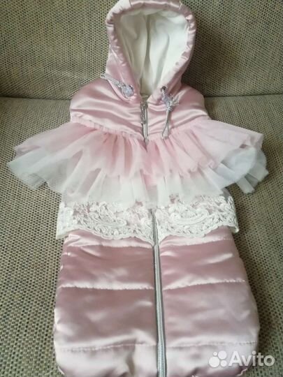 Конверт на выписку для девочки осень