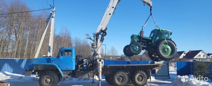 Аренда и услуги манипулятора-вездехода, стрела 8 т, 8 м, борт 10 т, 5 м