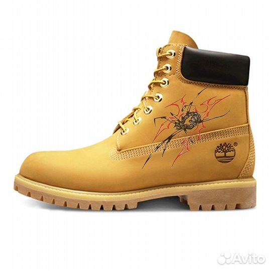 Timberland Martin Boots Unisex Black Red (45,5)