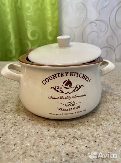 Горшочек для запекания 1 лир Terracotta Италия