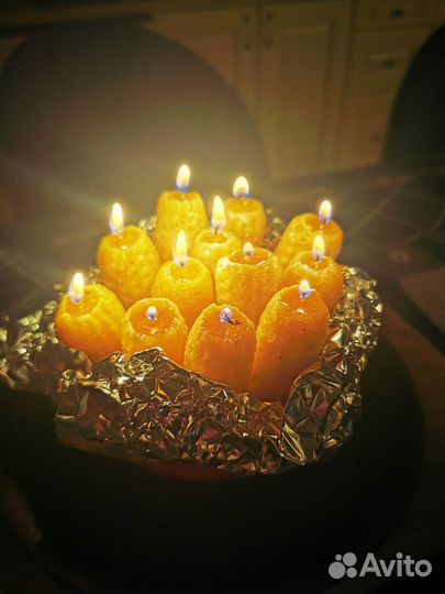 Заговорные свечи с магическими травами, эм