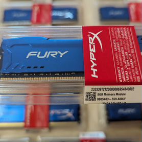 Kingston HyperX Fury 8Gb 1600/1866мгц DDR3