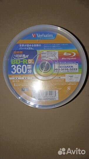 Blu-ray Vеrbаtim вd-R DL 50Gb 1-6х Рrintаblе