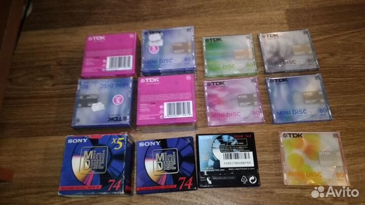 Sony tdk maxell fuji victor md minidisc мини диск