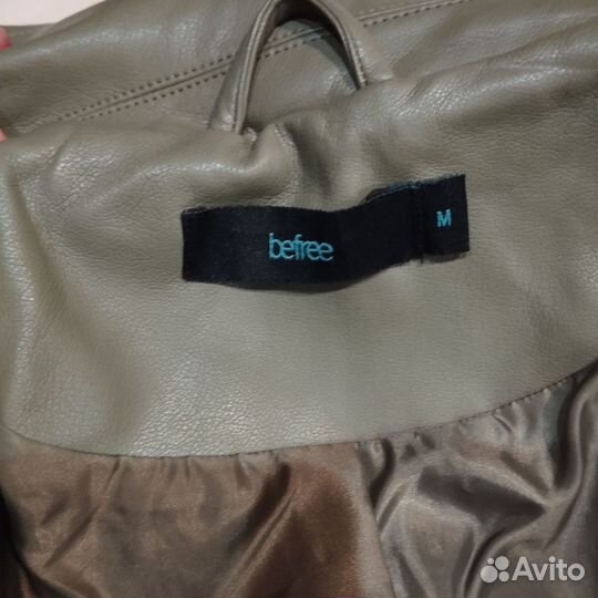 Куртка женская кожзам цвет хаки, новая. Не носили