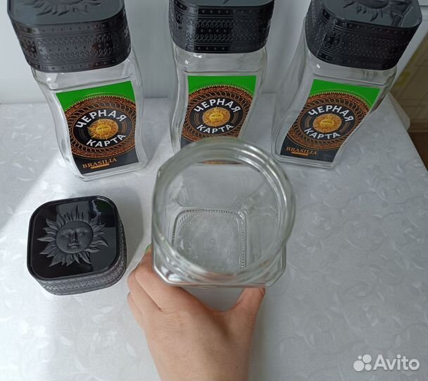 Банки от кофе стеклянные пустые