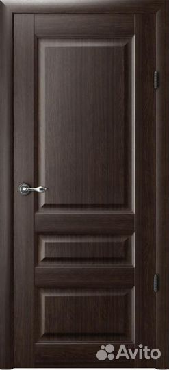 Межкомнатная дверь Эрмитаж 2, глухая, орех 600x200