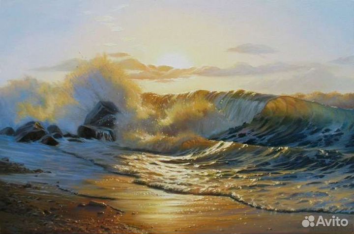 Картины Морские пейзажи большие маслом 10 на выбор
