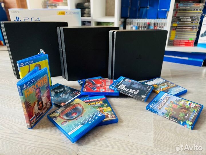 PS4 Pro Playstaion 4 Slim Hen 9.0 + топ игры