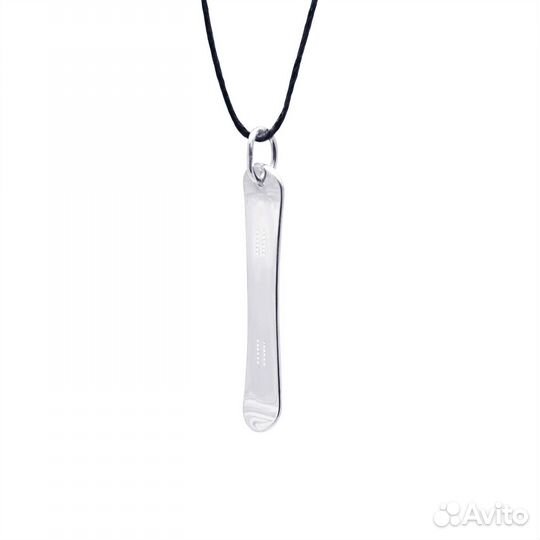 Серебряный кулон сноуборд