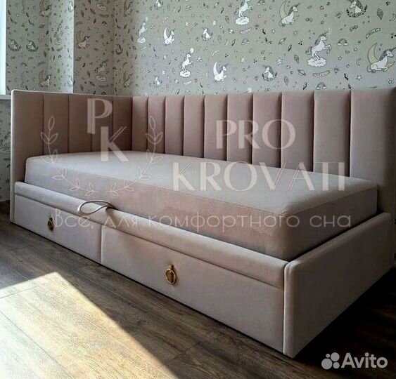 Детская кровать с мягкими бортиками на заказ