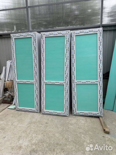 Пластиковые двери глухие Не Бу