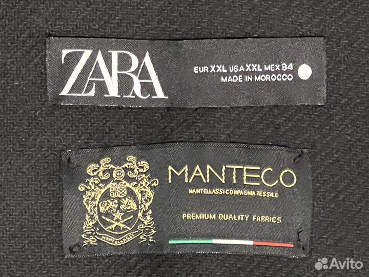 Zara Пальто Manteco premium шерстяное