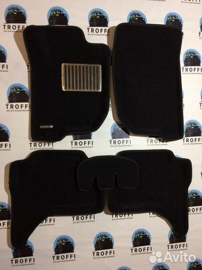 Евромат 3D Ковры Бизнес Мицубиси l200 2016+ черные