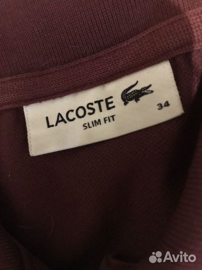 Lacoste polo женское