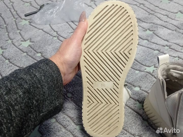 Кеды зимние женские натуральные 39-40