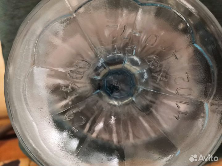 Ваза фруктовница, СССР, купорос, волнистый край