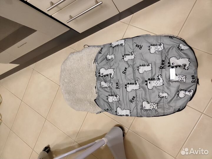 Конверт зимний на овчине 80