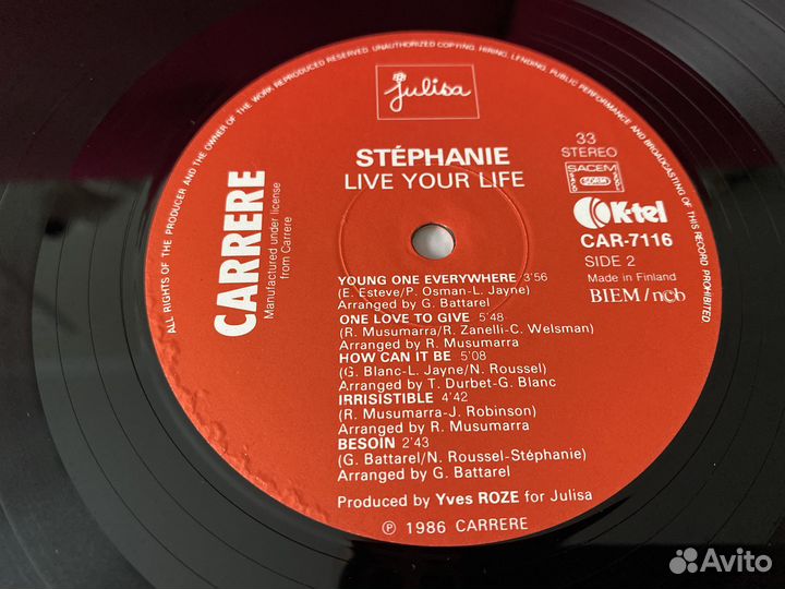 LP) Stephanie.1986 (Finland) 1st press