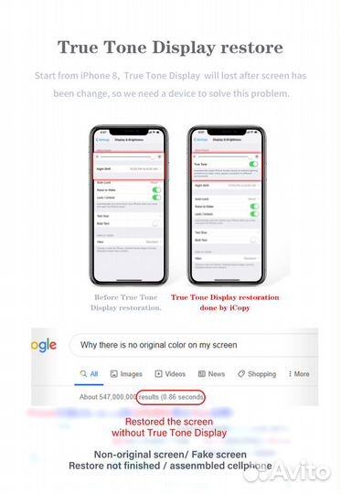 Ремонт сотовых.Замена с восст. eeprom LCD iPhone 8