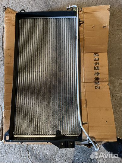 Радиатор кондиционера на Chery Amulet