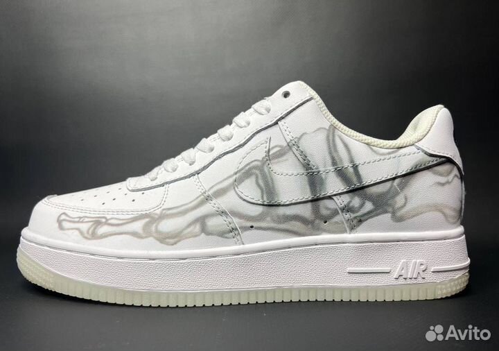 Nike Air Fоrсe 1 LOW blaск Skеlеton женские