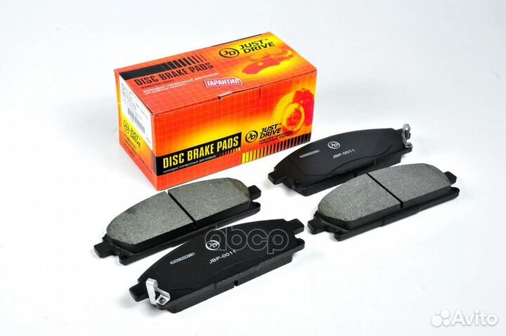 Колодки тормозные, передние D1211MH JBP0011 Jus