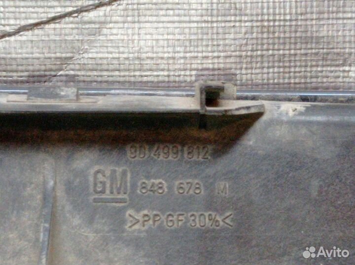 98499812 Диффузор, радиатор основной Opel vectra B