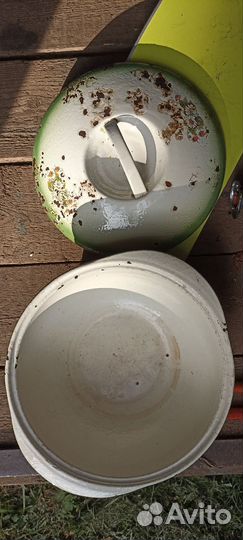 Казан чугунный эмалированный