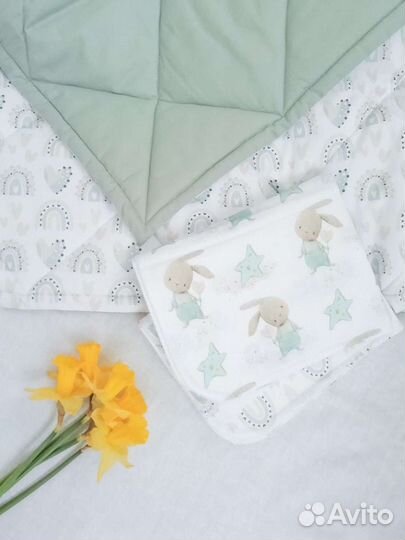 Плед детский на выписку новый