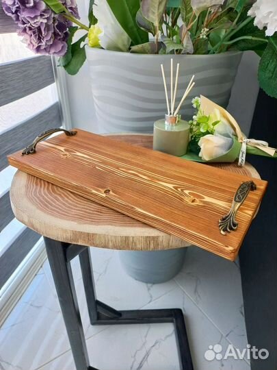 Деревянный декор:подносы,подставки,подсвечники