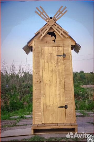 Уличный туалет деревянный BAG334