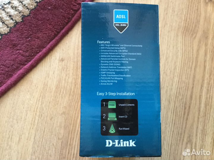 Роутер D-link DSL-2640U