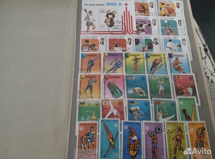 Марки СССР олимпиада, космос