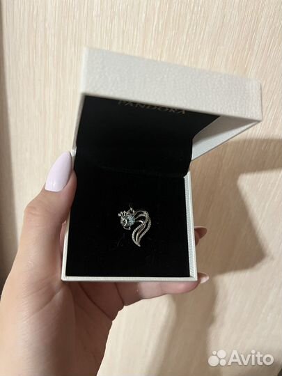 Подвеска серебро с топазом