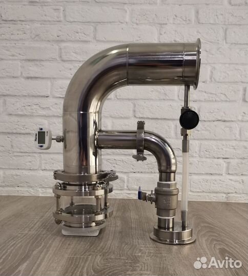 Узел отбора по пару и жидкости на 3