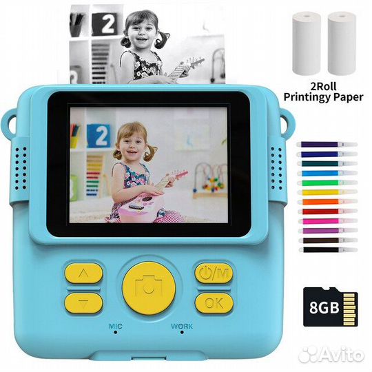 Детский фотоаппарат с моментальной печатью