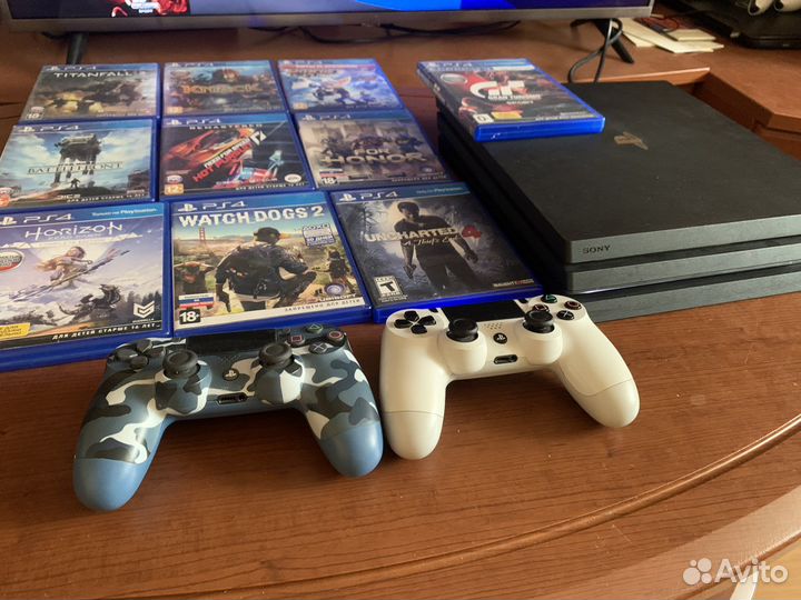 Sony PS4 Pro + Игры