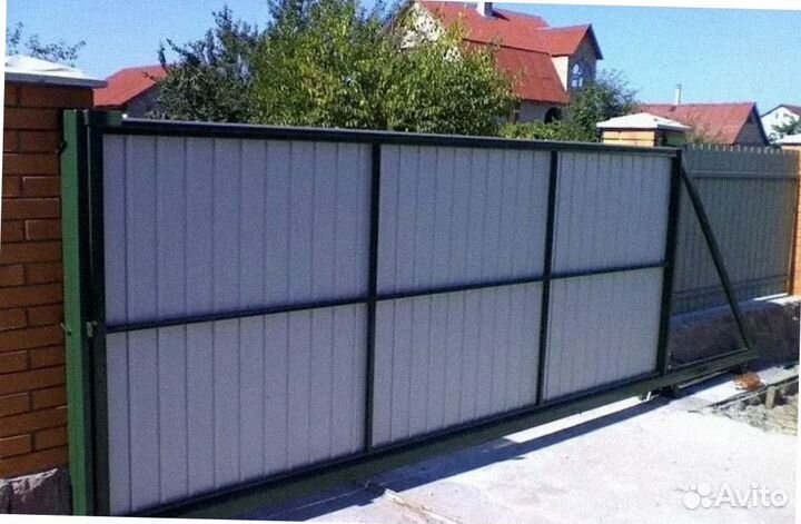 Откатные ворота под ключ алюминиевые (Prestige)