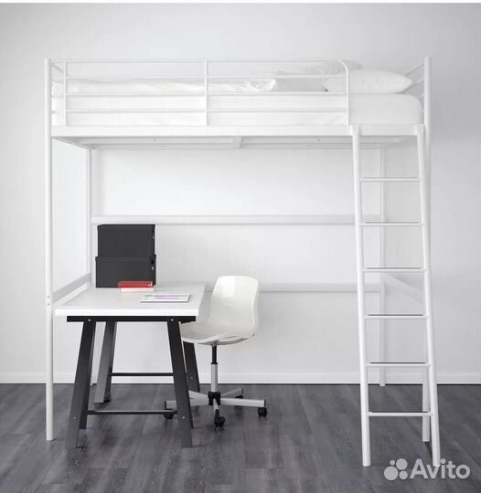 Кровать-чердак двухьярусная икеа