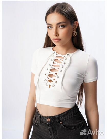 Топ с завязками новый р.44-46