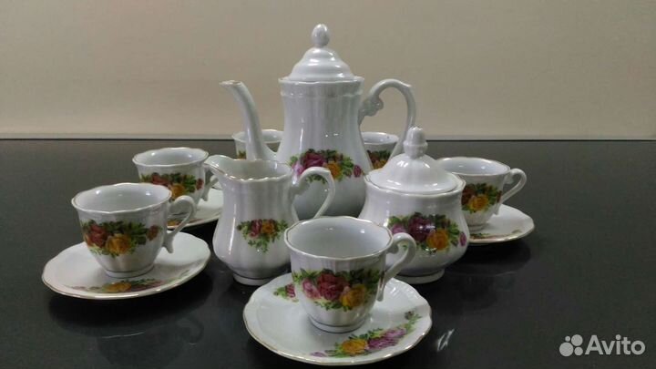 Чайно кофейный сервиз фарфор