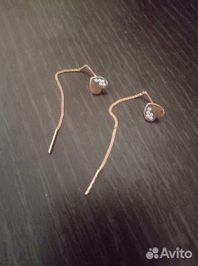 Серьги серебро 925