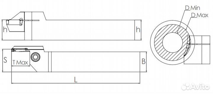 Державка 2525 bdkt-A K3C (300-500)