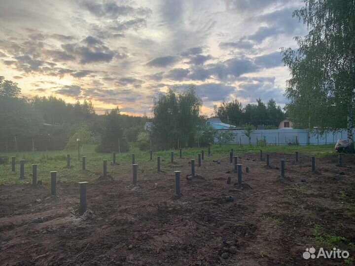 Винтовые сваи.Монтаж винтовых свай.Фундамент