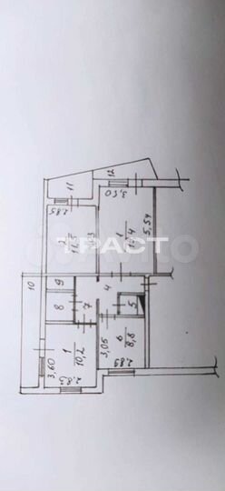 3-к. квартира, 70,7 м², 7/9 эт.