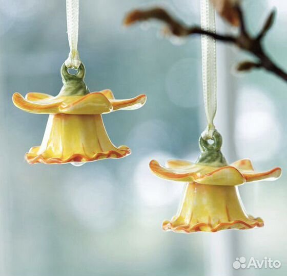 Villeroy Пасха подвески Цветы набор 2 шт